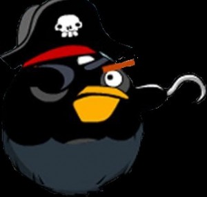 Create meme: Angry birds Bomb Pirates