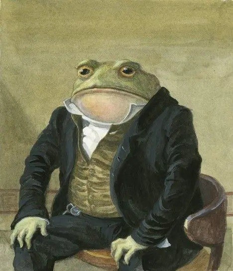 Создать мем: лягушка арт, жаба человек, жаба лягушка