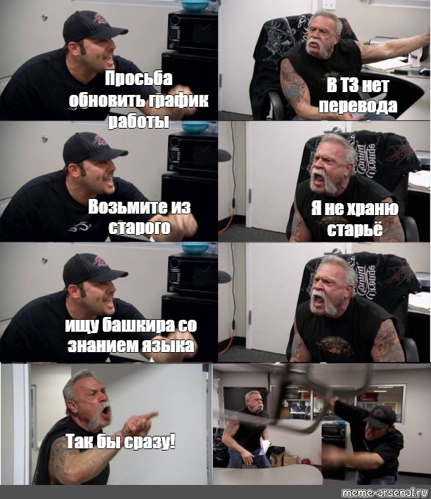 Взять перевод. Ссора на шоу American Chopper. Ссора на шоу American Chopper Мем. Просьба Мем. Мужик ТЗ мемы.