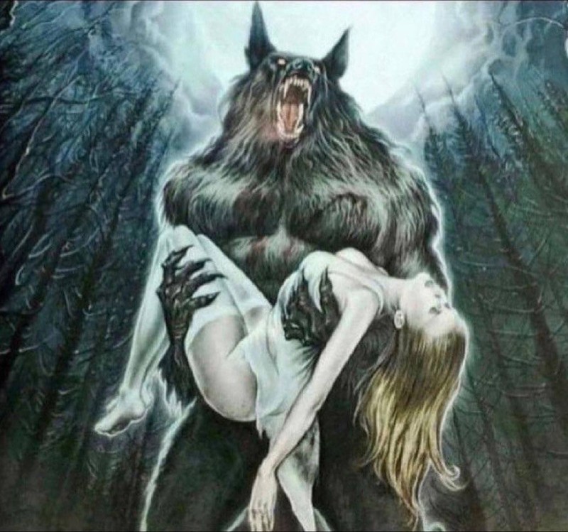 Create meme: Chiara Loboska the Werewolf, werewolf art, werewolf girl