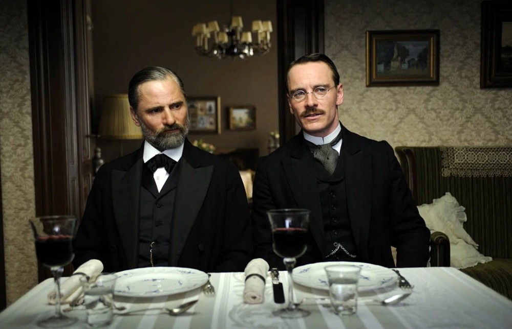 Create meme: Viggo Mortensen is a dangerous method, Michael Fassbender is a dangerous method, dangerous method 2011