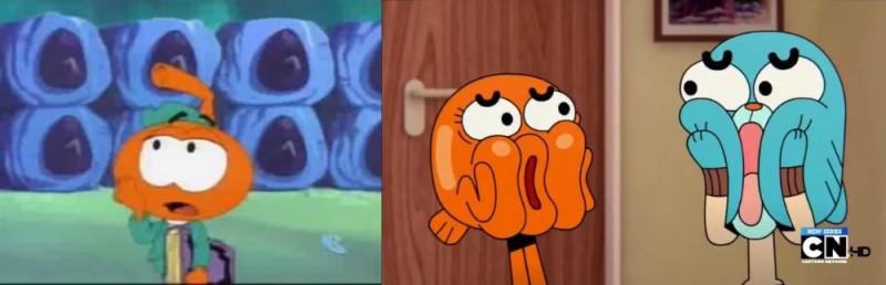 Create meme: cartoon Gumball, Darwin and Gumball, gumball darwin