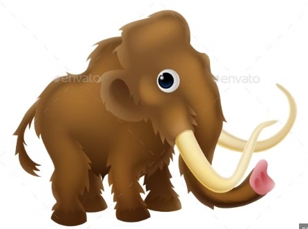 Create meme: mammoth, mammoth drawing, The mammoth ice age