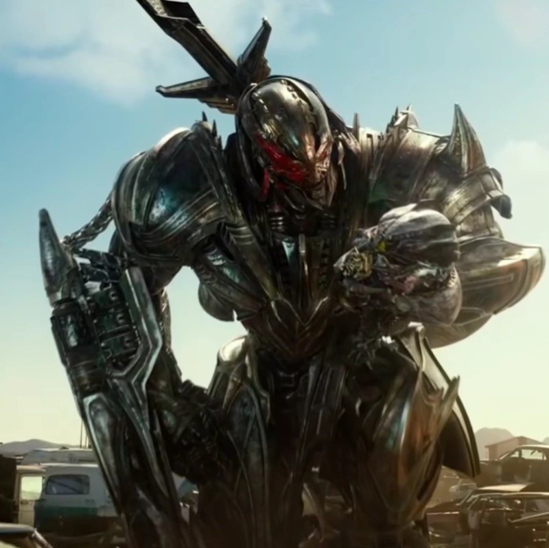 Create meme: Megotron transformers the last Knight, Megatron Transformers The Last Knight, Transformers 5 The Last Knight Megatron