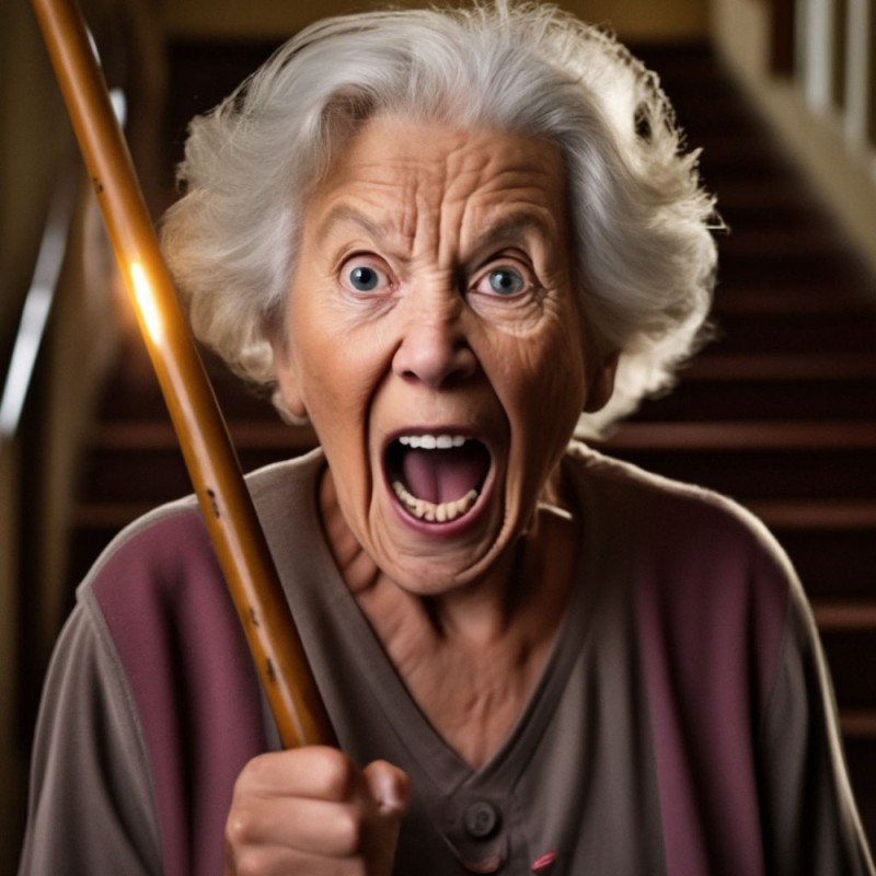 Create meme: old woman, grandma is in shock, grandmothers