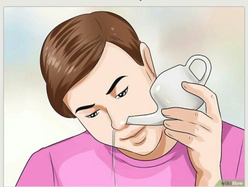 Create meme: nasal lavage, nasal flushing technique, Jala-neti nasal lavage