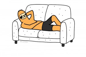 Create meme: bummer, relaxing on the sofa