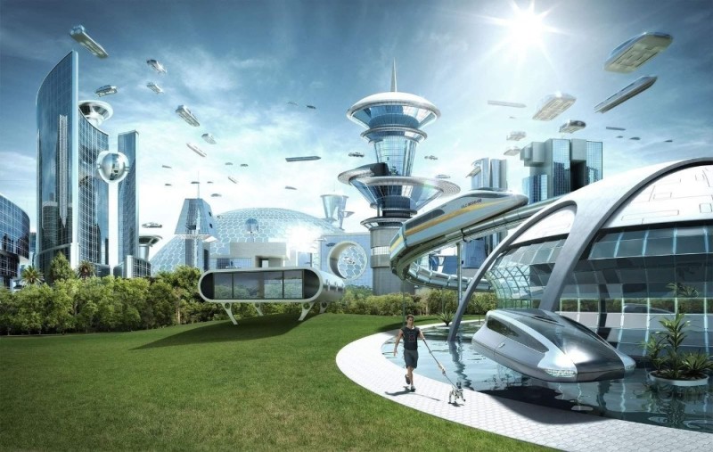 Create meme: houses of the future, cities of the future, neom is the city of the future