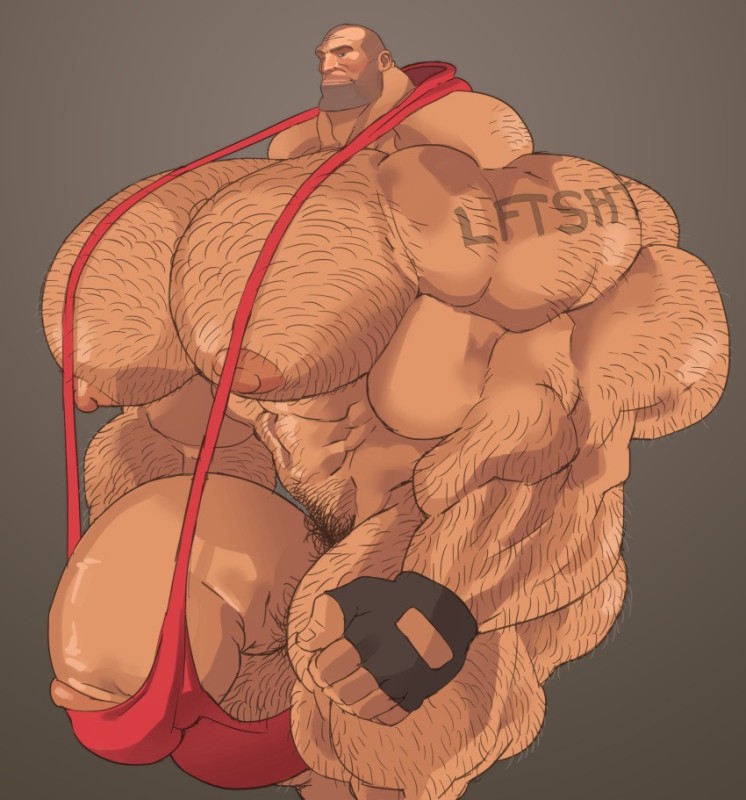 Create meme: muscle growth monster, big muscle growth comic, fat jock art