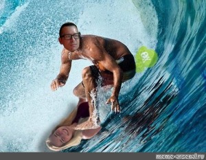 Создать мем: серфер, world surf league, surf