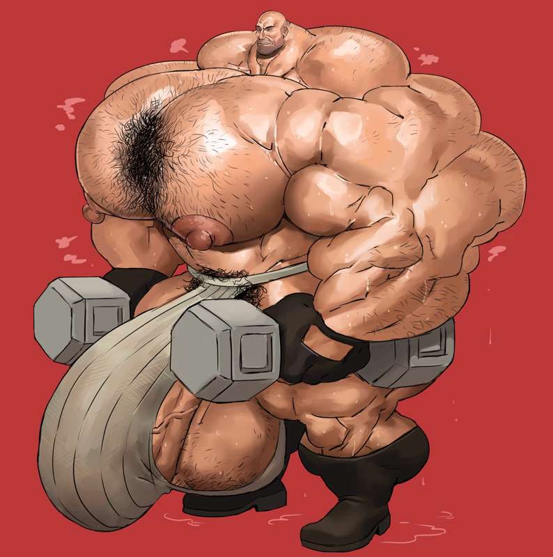 Create meme: muscle growth, Jock , anime