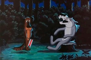 Create meme: there once was a dog the dog, there once was a dog cartoon 1982 footage, Shaw again the wolf from the movie