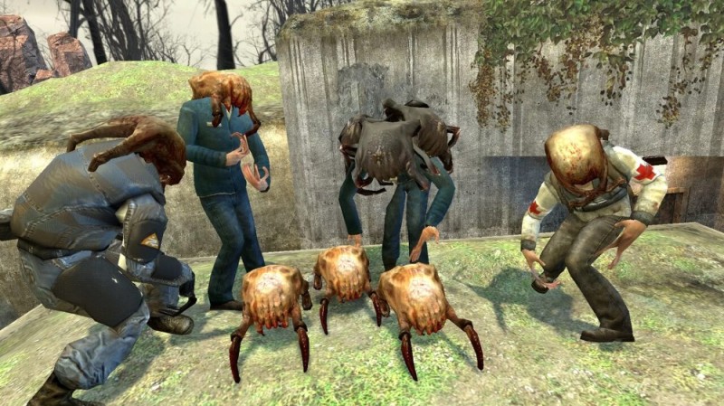 Create meme: the headcrab , headcrab half life, Zombie half life 2