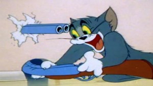 Create meme: Tom and Jerry meme, cat, Tom and Jerry Tom with a gun