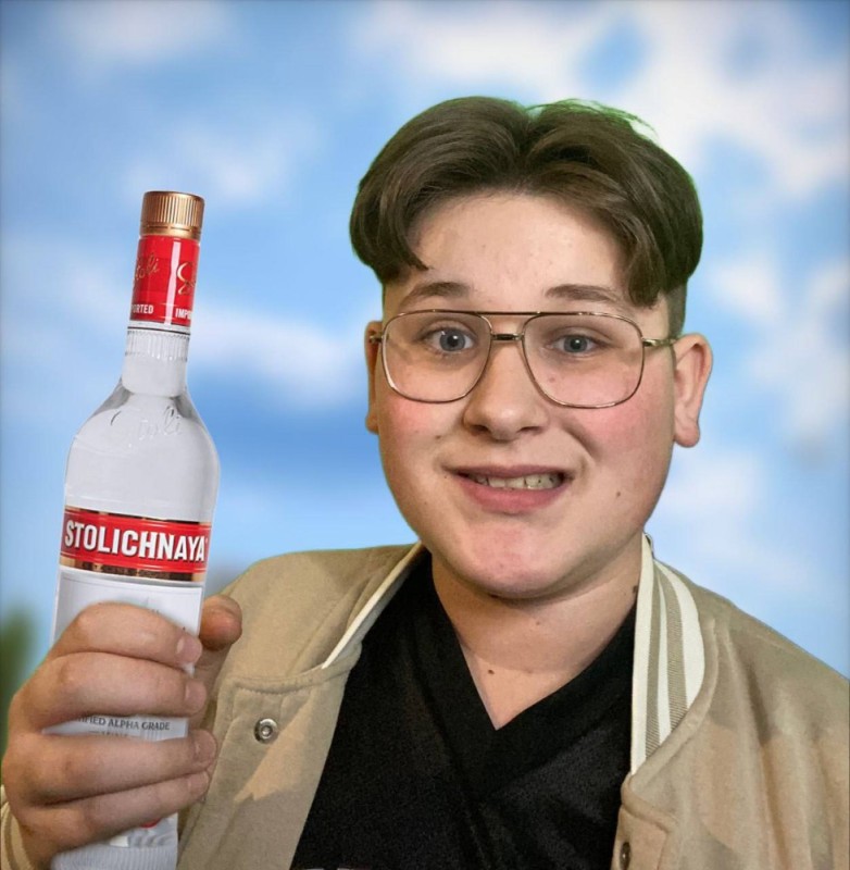 Create meme: Russian vodka, a bottle of vodka , Stolichnaya vodka