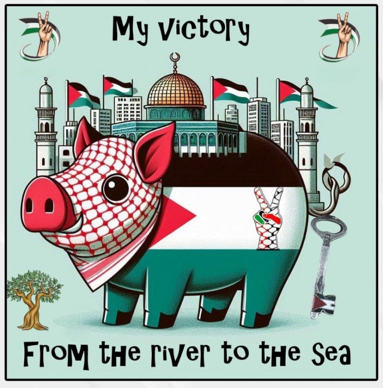 Create meme: Russian pig, The pig's emblem, The pig is swimming