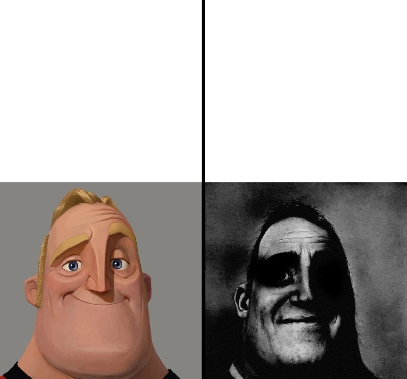 Create meme: uncanny mr incredible, the father of the superfamily meme, the incredibles meme dad