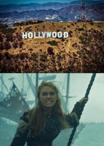Создать мем: голливудские холмы, пираты карибского, знак голливуда