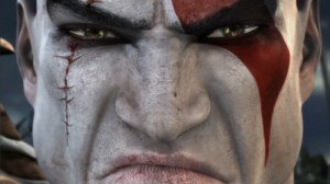 Создать мем: кратос шрам, кратос god of war 3 лицо, кратос злой god of war 3