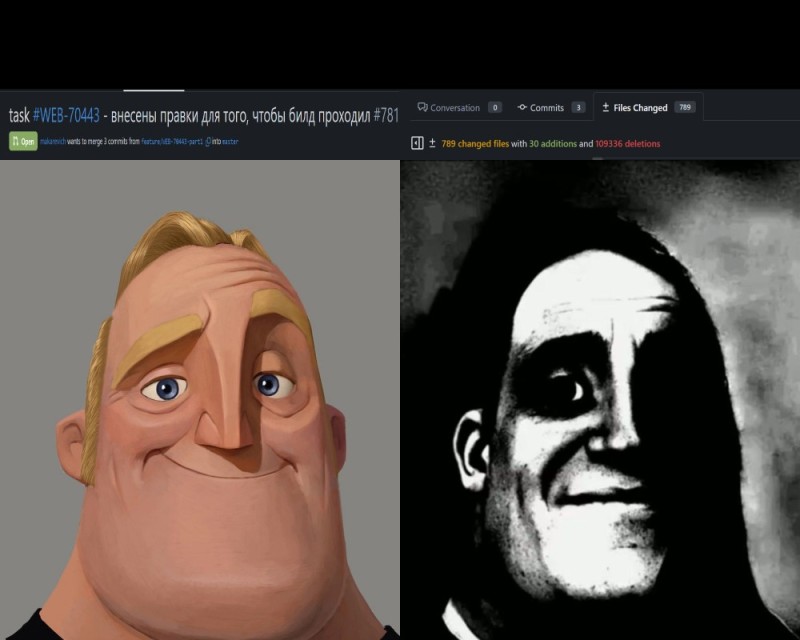 Create meme: the incredibles meme dad, A meme with a face from the superfamily, uncanny mr incredible