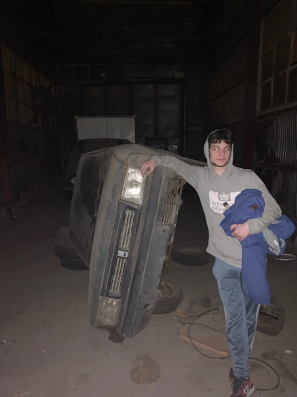 Create meme: Dmitry, in the garage, car 