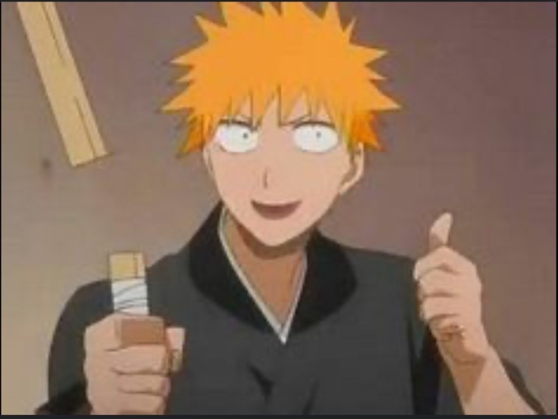 Create meme: bleach ichigo kurosaki, Ichigo Kurosaki is funny, Ichigo Kurosaki funny moments