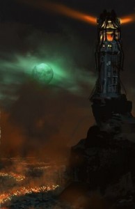Create meme: eye of Sauron tower