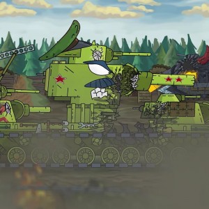 Create meme: cartoons about tanks