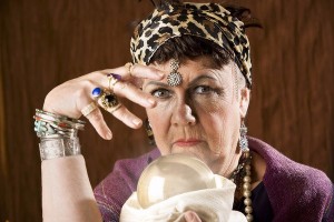 Create meme: a Gypsy fortune-teller grandmother, a fortune teller with a crystal ball, the fortune teller
