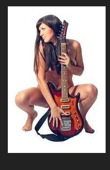 Create meme: a girl with an electric guitar, guitar girl, guitar player girl