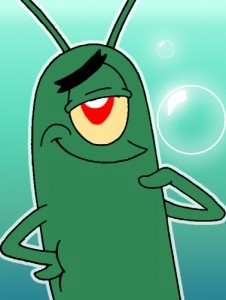 Create meme: Sheldon plankton, plankton, evil plankton