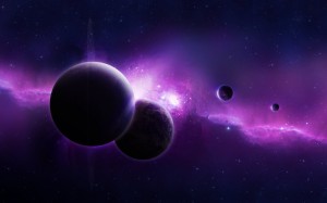 Create meme: Wallpapers space 1920 1080 purple, background 2048x1152 purple planets, background purple space and planet