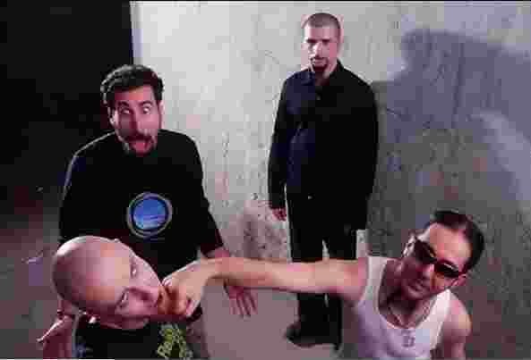 Create meme: system of a down , system of a down group, people 