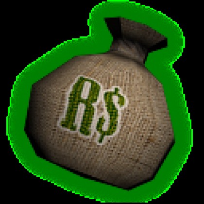 Create meme: robux bag, a bag of money roblox, money roblox