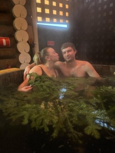 Create meme: Anastasia in the bath, Volochkova in the bath, people