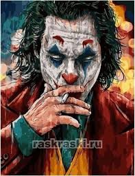 Create meme: joker painting, Painting by numbers joker, Joaquin Phoenix's Joker