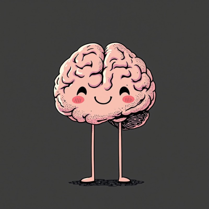 Create meme: cute brain, The brain, The cartoon brain