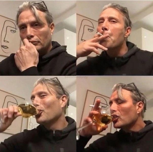 Create meme: telegram group, telegram channel, Mads Mikkelsen