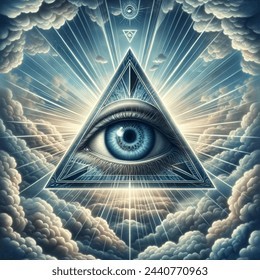 Create meme: masonic symbol pyramid, The symbol is the all-seeing eye, The eye is the all-seeing eye