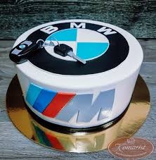 Create meme: cake BMW and Spartak cream, cake sign BMW, cake bmw