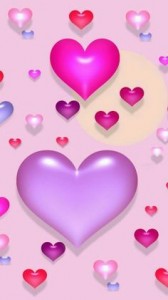 Create meme: heart, background with hearts