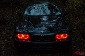 Create meme: bmw satan, BMW angel eyes in the dark 4K, headlights BMW