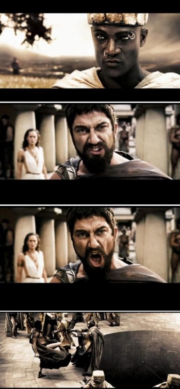 Create meme: Leonidas the 300 Spartans, ZIS iz Sparta , 300 Spartans memes