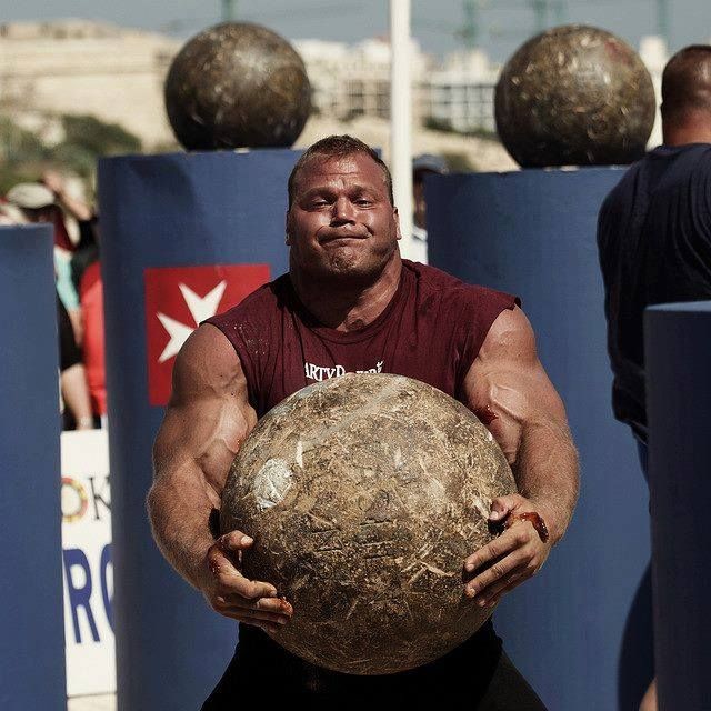 Создать мем: derek poundstone, михаил старов стронгмен, стронгмен