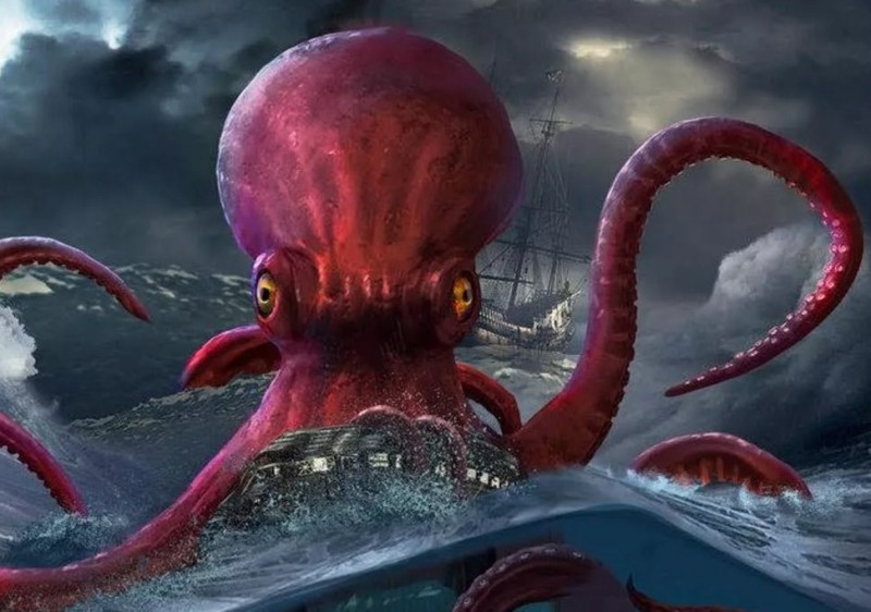 Create meme: kraken, kraken sea monster, huge octopus