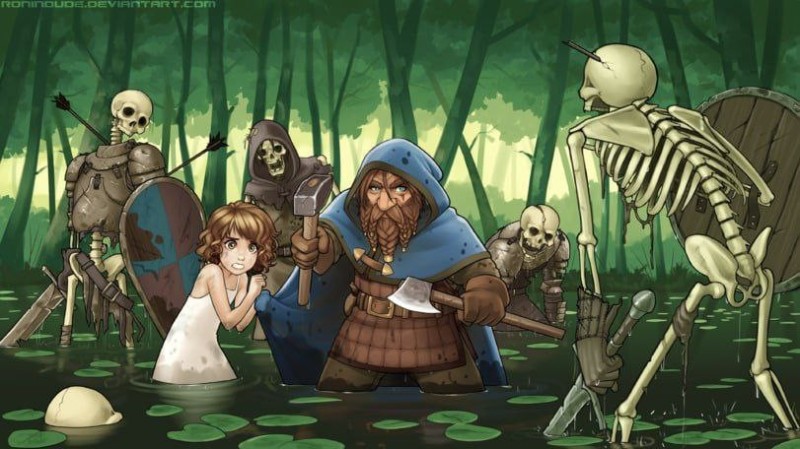 Create meme: The Dwarves of Middle-earth, The skeleton dwarf, fantasy 