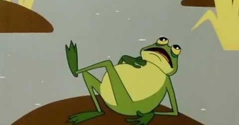 Создать мем: лягушка из мультика, жаба из мультика, дюймовочка жаба