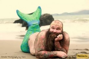 Create meme: bearded, Mermaid
