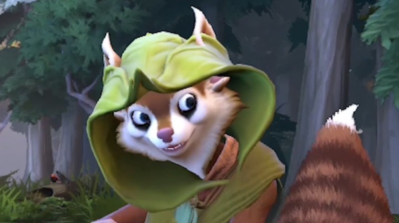 Create meme: dota squirrel, dota 2 protein, hoodwink