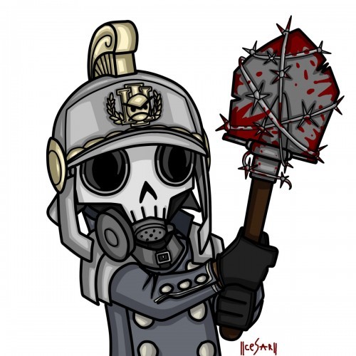 Create meme: Warhammer 40k kriegovtsy, Warhammer 40,000 Krieg Death Corps, Kriegovets Warhammer